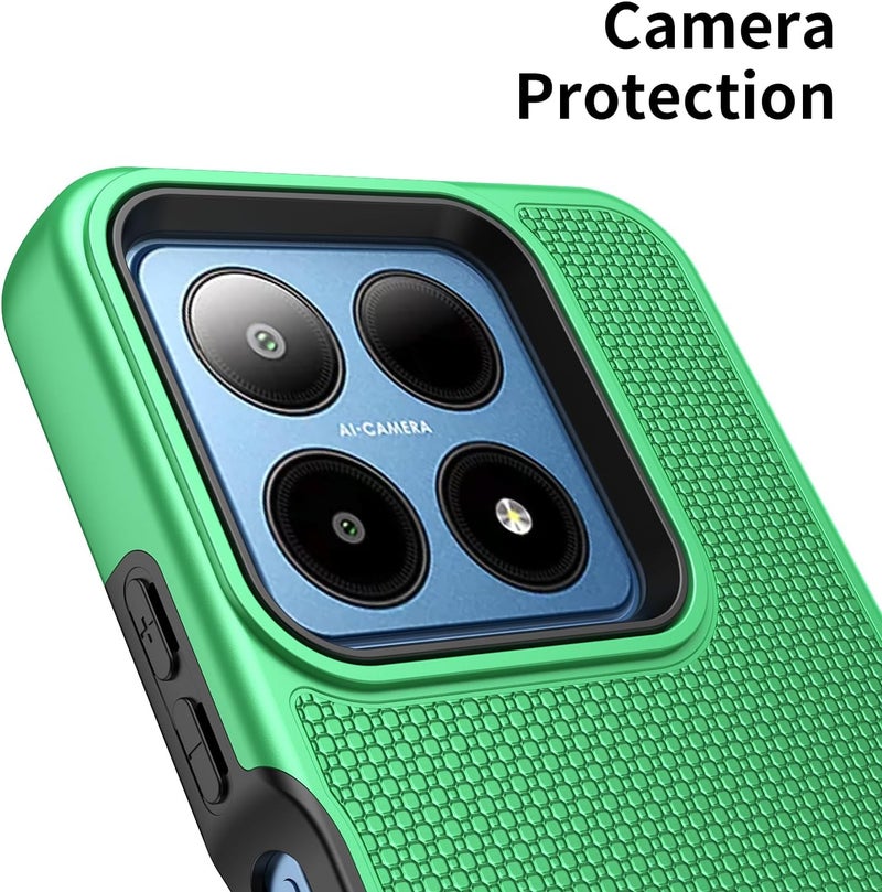 Mocotto for Boost Summit 5G Case with Tempered Glass Screen Protector,Dual Layer Heavy Duty Shockproof Protection for Boost Mobile Summit 5G (Boost Summit 5G,Green) - Image 5